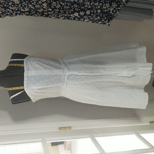 Polka dot white dress